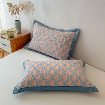 Dreilagige Jacquard-Musselin-Baumwolldecke mit Muschelmuster - image 7