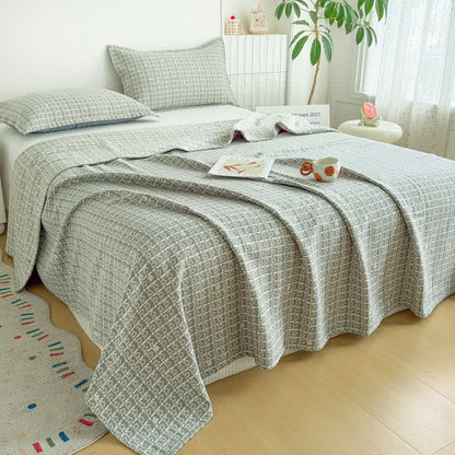 Moderne Jacquard-Baumwolldecke mit geometrischem Muster - image 10