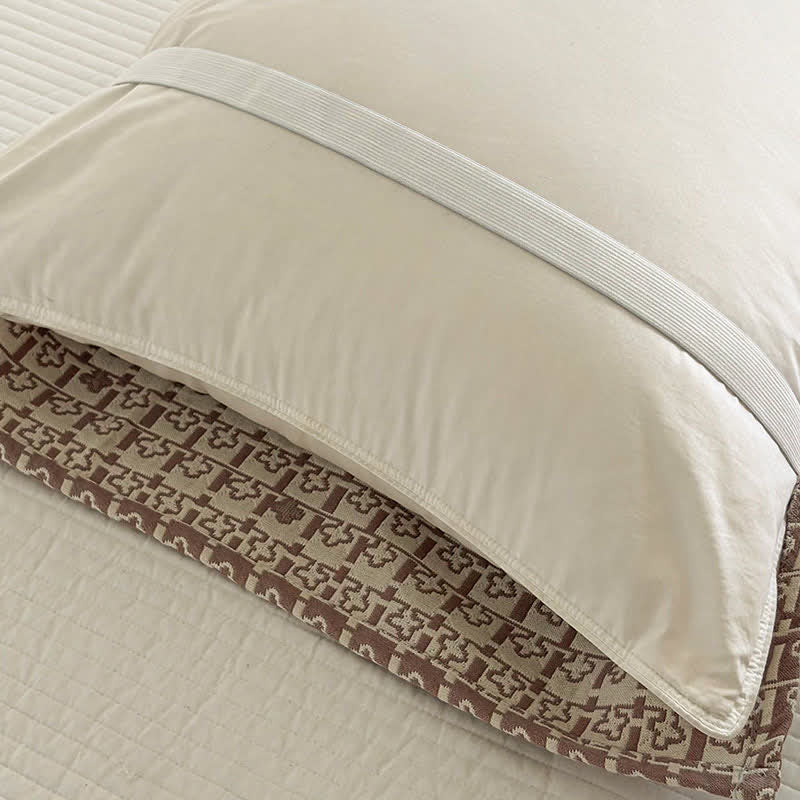 Moderne Jacquard-Baumwolldecke mit geometrischem Muster - image 7