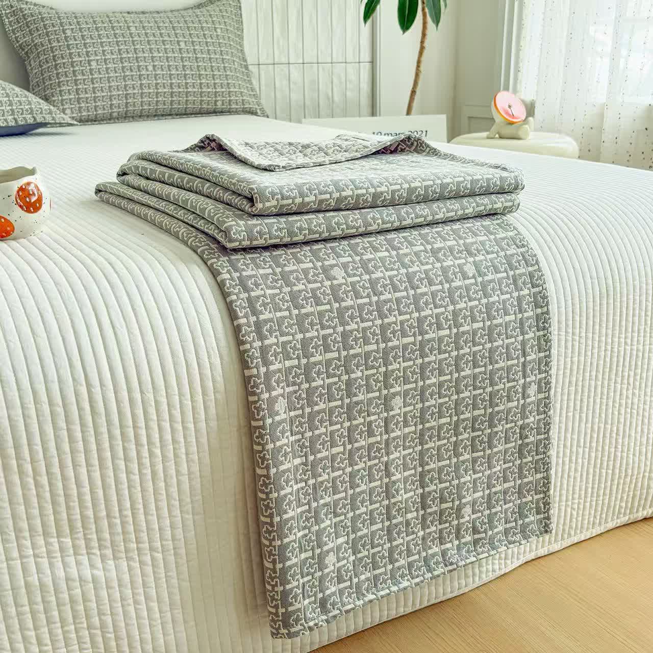 Moderne Jacquard-Baumwolldecke mit geometrischem Muster - image 12