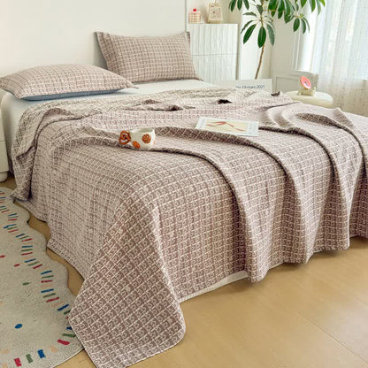 Moderne Jacquard-Baumwolldecke mit geometrischem Muster - image 2