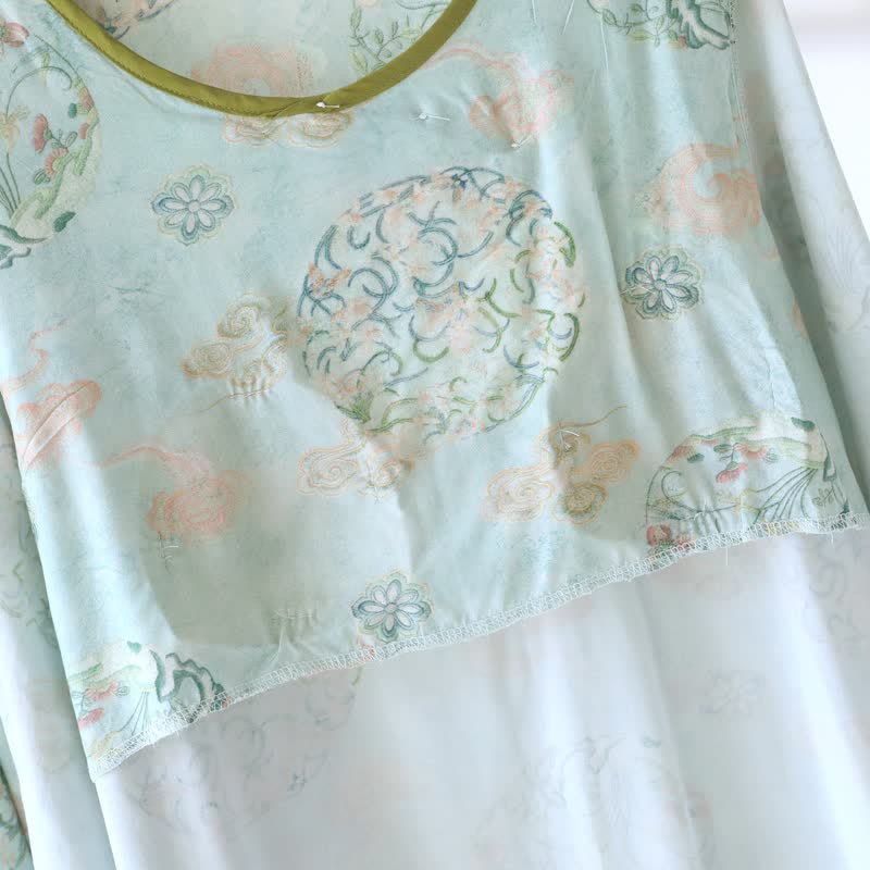 Orientalischer traditioneller Damenpyjama mit Blumenmuster - image 4