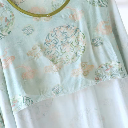 Orientalischer traditioneller Damenpyjama mit Blumenmuster - image 4