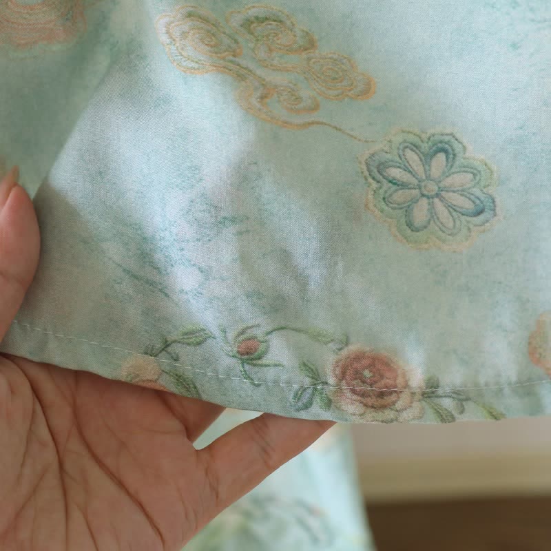 Orientalischer traditioneller Damenpyjama mit Blumenmuster - image 8