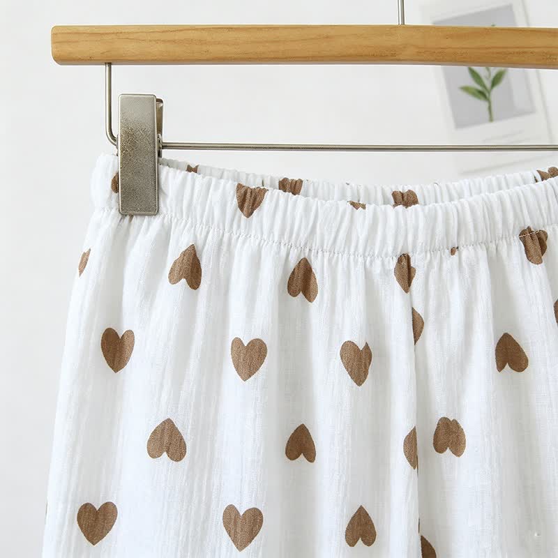 Rüschen-Herz-Baumwollgaze-Cami-Pyjama - image 6