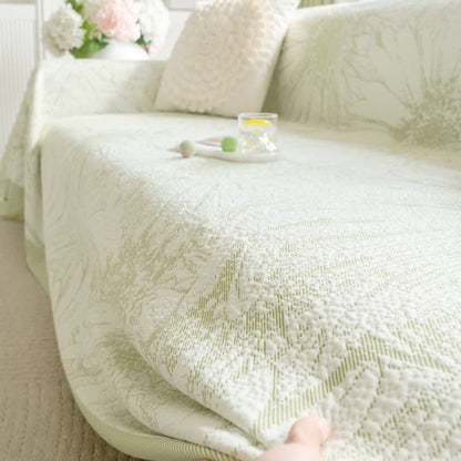 Künstlerische Chenille-Sofadecke mit Sonnenblumenmotiv - image 4