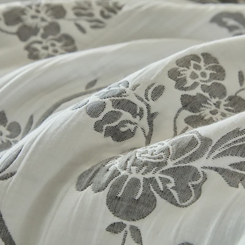 Wendebettwäsche-Set mit Zweig- und Blumenmuster - image 15