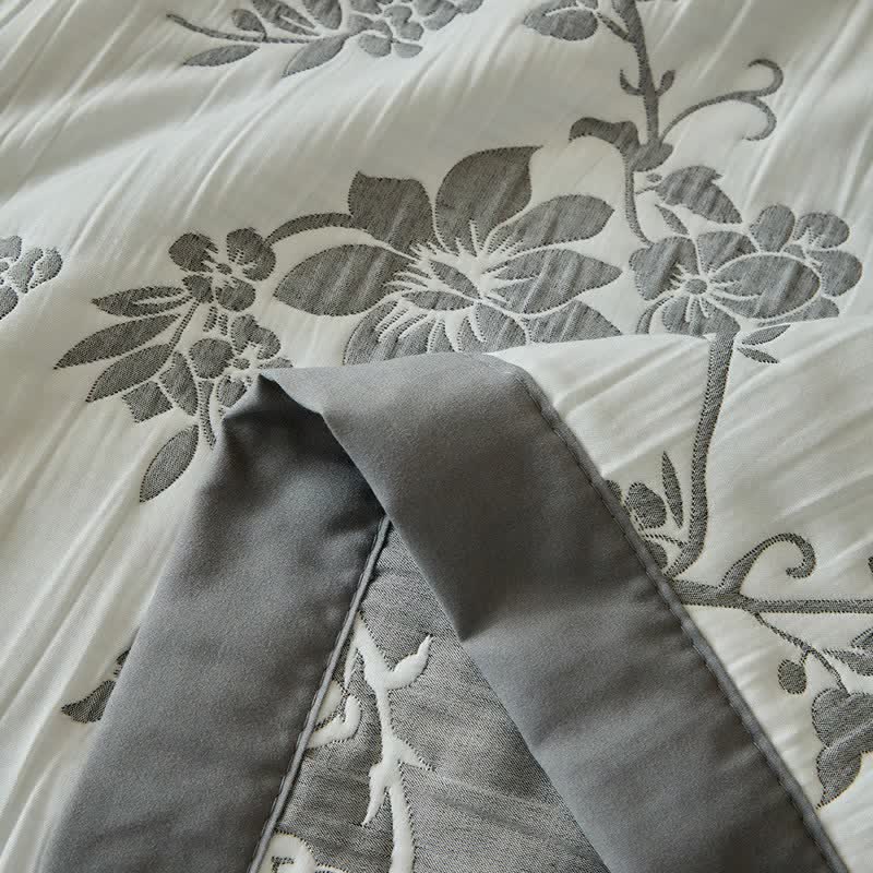 Wendebettwäsche-Set mit Zweig- und Blumenmuster - image 16