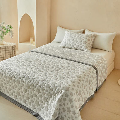 Wende-Quilt-Set mit neutralem Sternenmuster - image 4
