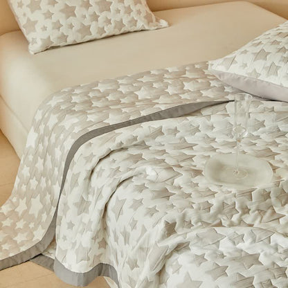 Wende-Quilt-Set mit neutralem Sternenmuster - image 15