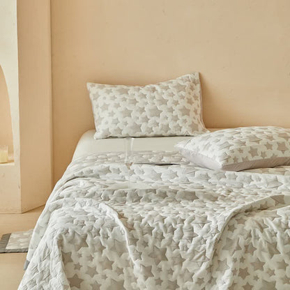 Wende-Quilt-Set mit neutralem Sternenmuster - image 14