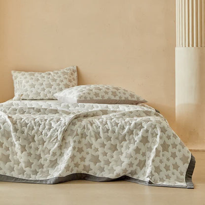 Wende-Quilt-Set mit neutralem Sternenmuster - image 7