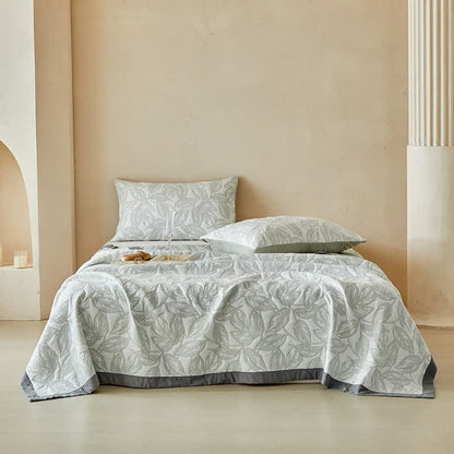 Quilt-Set mit botanischem Blattmuster - image 1