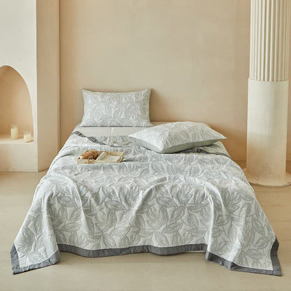 Quilt-Set mit botanischem Blattmuster - image 2