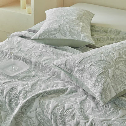 Quilt-Set mit botanischem Blattmuster - image 18