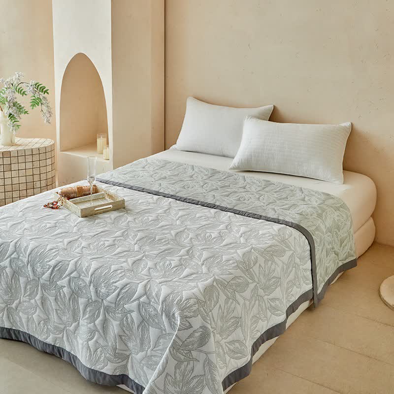 Quilt-Set mit botanischem Blattmuster - image 9