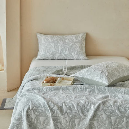 Quilt-Set mit botanischem Blattmuster - image 13