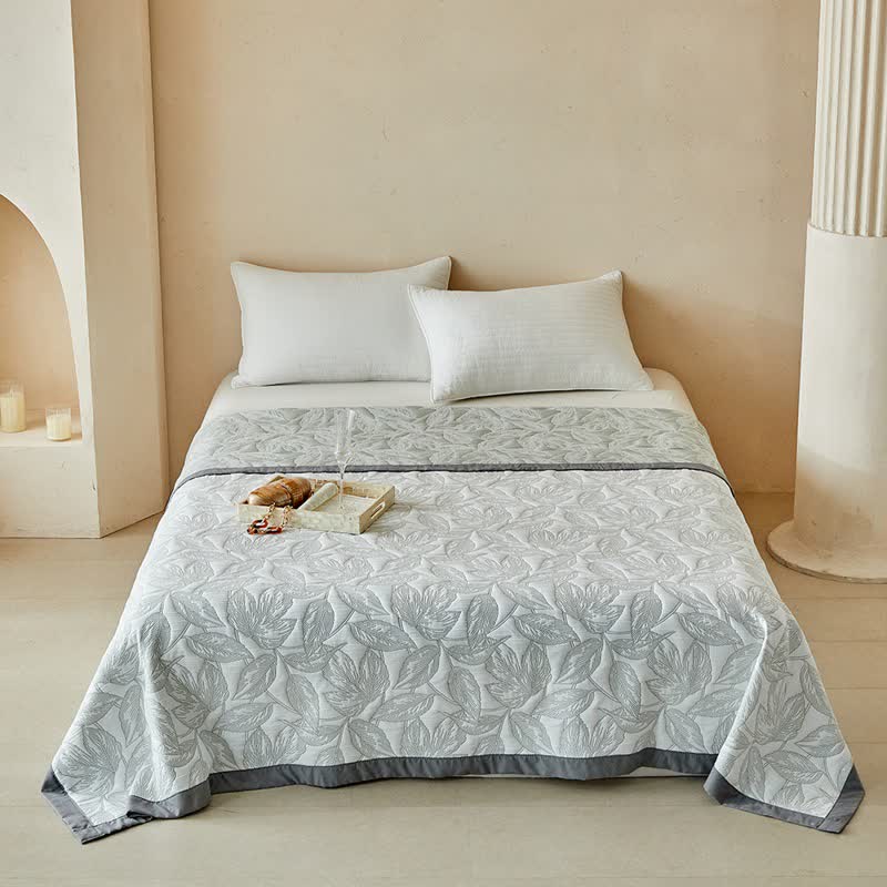 Quilt-Set mit botanischem Blattmuster - image 8