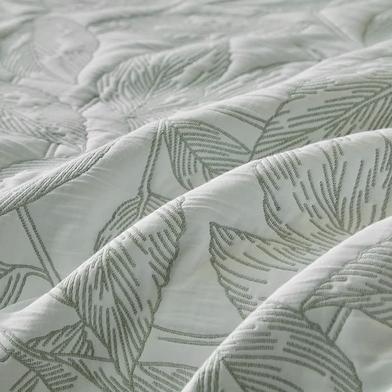 Quilt-Set mit botanischem Blattmuster - image 19