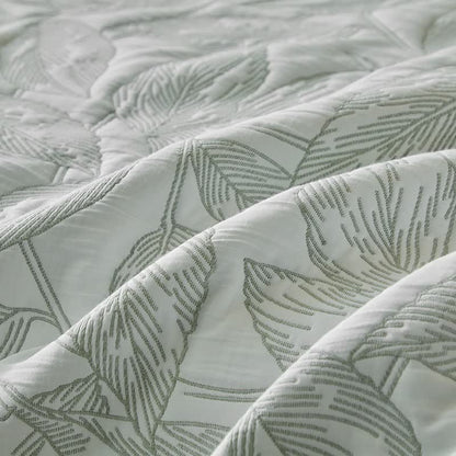 Quilt-Set mit botanischem Blattmuster - image 19