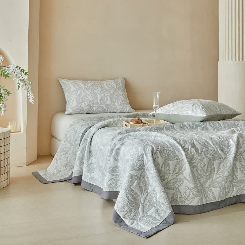 Quilt-Set mit botanischem Blattmuster - image 6