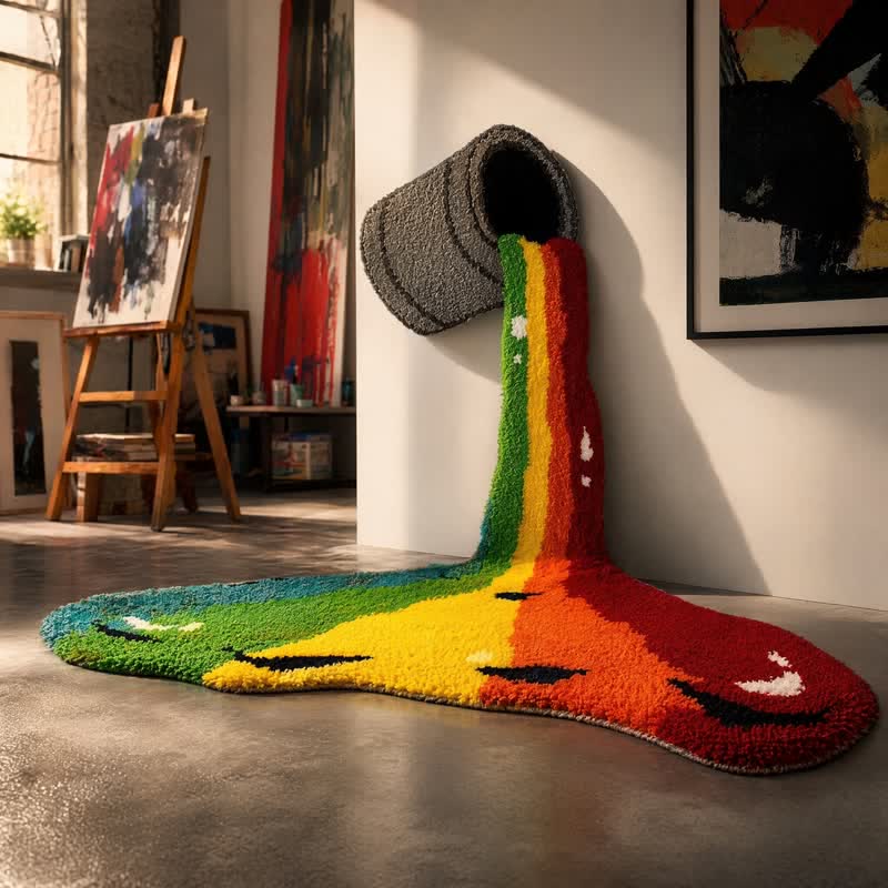 Plüschteppich „Regenbogen-Wasserfall“ - image 1