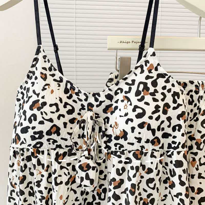 Hauskleid mit Leopardenmuster und Quasten - image 8