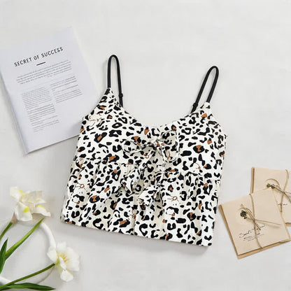 Hauskleid mit Leopardenmuster und Quasten - image 1
