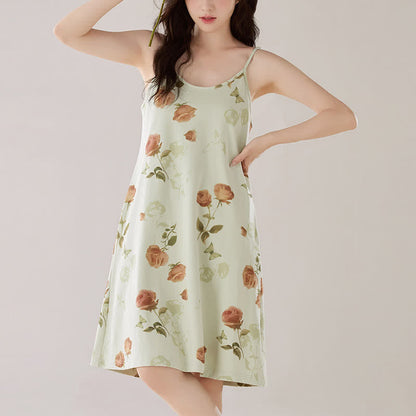 Elegantes ärmelloses Nachtkleid in Rosenform - image 6