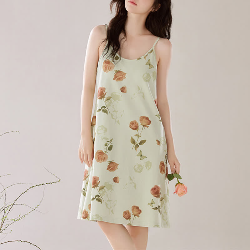 Elegantes ärmelloses Nachtkleid in Rosenform - image 4