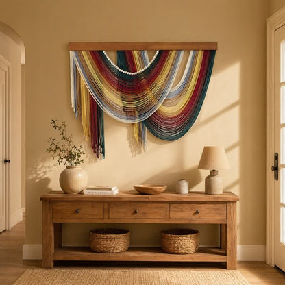 Wandbehang aus Baumwolle mit Perlen im Boho-Stil - image 1