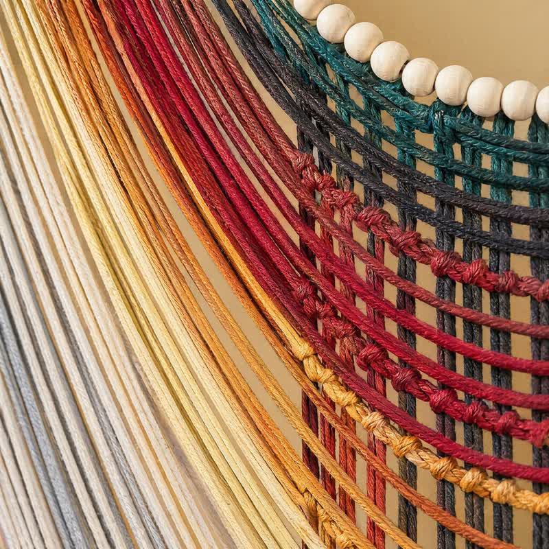 Wandbehang aus Baumwolle mit Perlen im Boho-Stil - image 5