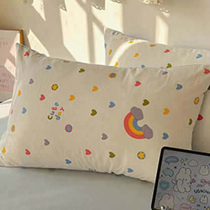 Bettwäsche-Set „Regenbogenherzen“ mit weicher Oberfläche - image 2