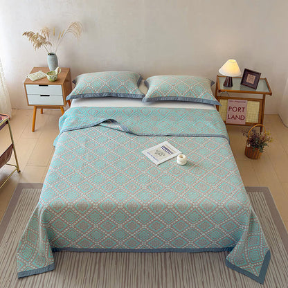 3-lagige Tagesdecke aus Baumwollgaze-Jacquard - image 3