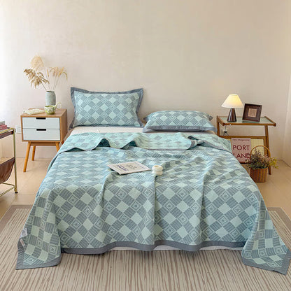 Wendbare 3-lagige geometrische Jacquard-Decke - image 6