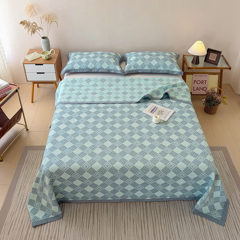 Wendbare 3-lagige geometrische Jacquard-Decke - image 7