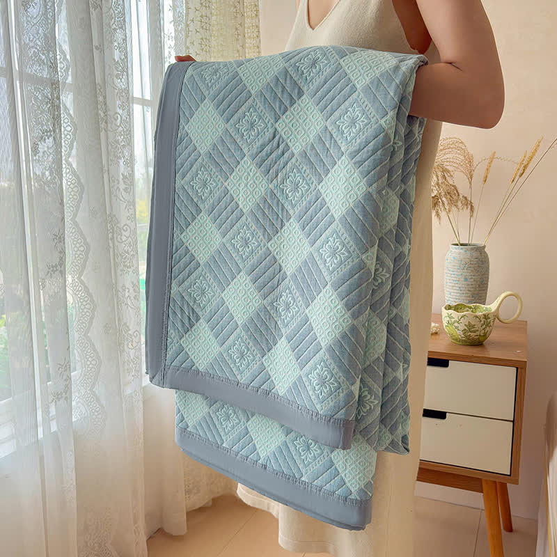 Wendbare 3-lagige geometrische Jacquard-Decke - image 10