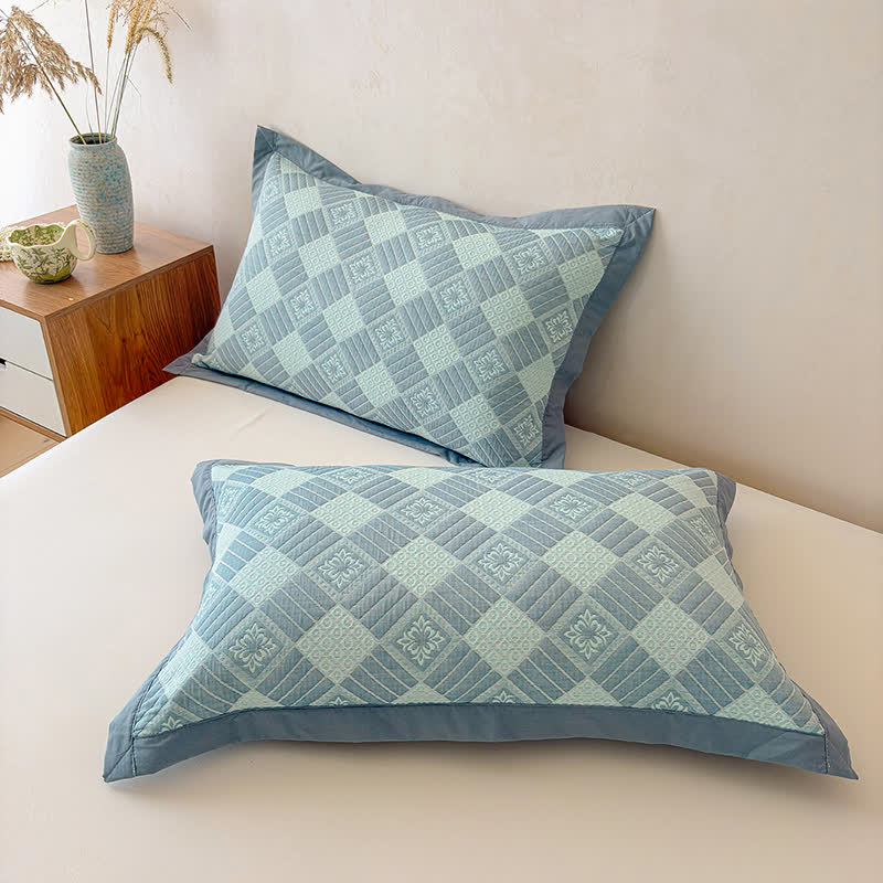 Wendbare 3-lagige geometrische Jacquard-Decke - image 11