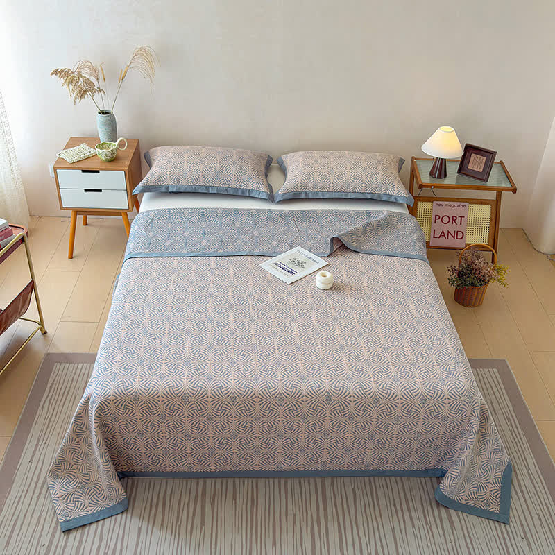 Wendbare Jacquard-Decke mit drei Lagen und geometrischem Muster - image 6