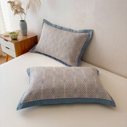 Wendbare Jacquard-Decke mit drei Lagen und geometrischem Muster - image 10