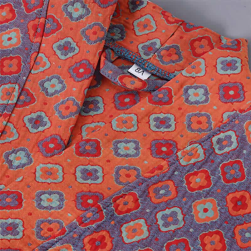 Vintage-Kimono aus Baumwolle für Kinder mit geometrischem Muster - image 4