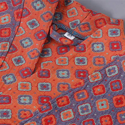 Vintage-Kimono aus Baumwolle für Kinder mit geometrischem Muster - image 4