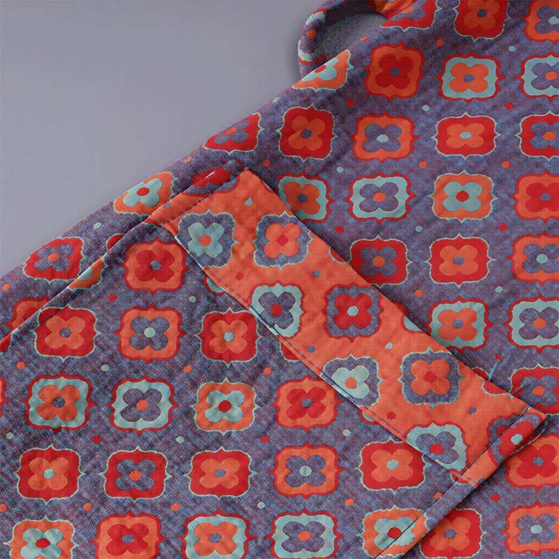 Vintage-Kimono aus Baumwolle für Kinder mit geometrischem Muster - image 5
