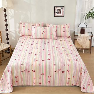 Bettwäsche-Set „Sweet Blush Bow Jacquard“ - Rosa - Bettwäsche-Set - König - image 0