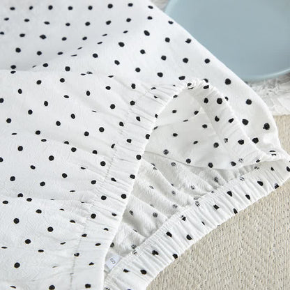 Kimono-Pyjama-Set aus Baumwolle mit Polka-Dots - image 8