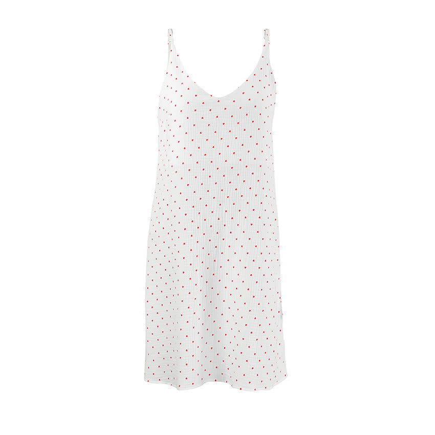 Red Heart Loungekleid aus reiner Baumwolle - image 4