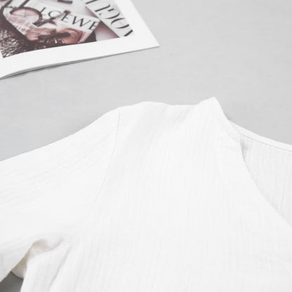Pyjama-Set aus langärmeligem Oberteil und Shorts - image 7