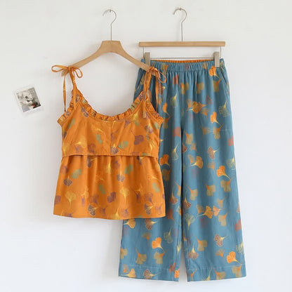 Ginkgo Pyjama-Set mit Camisole-Top und Hose - image 1