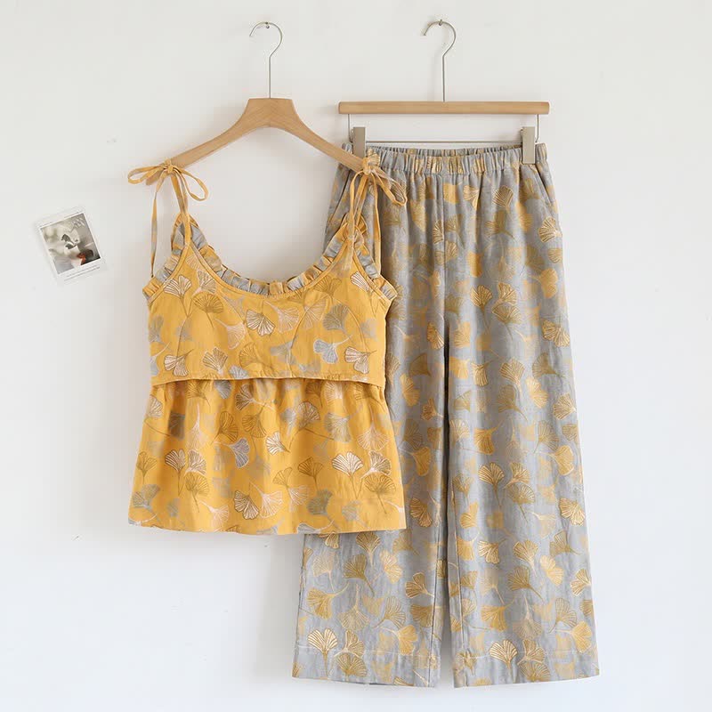 Ginkgo Pyjama-Set mit Camisole-Top und Hose - image 34
