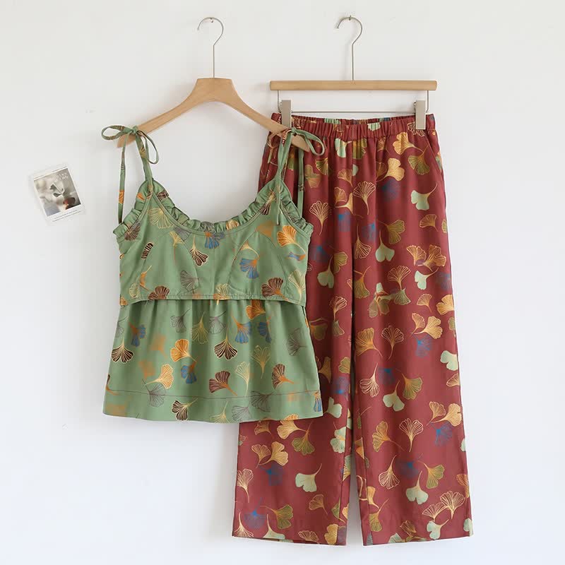 Ginkgo Pyjama-Set mit Camisole-Top und Hose - image 5